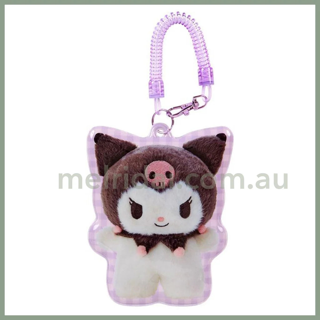 Sanrio | Kuromi Character-Shaped Pass Case Card Holder 2.2 X 15.1 16.8Cm (Pitatto Friends Photo)