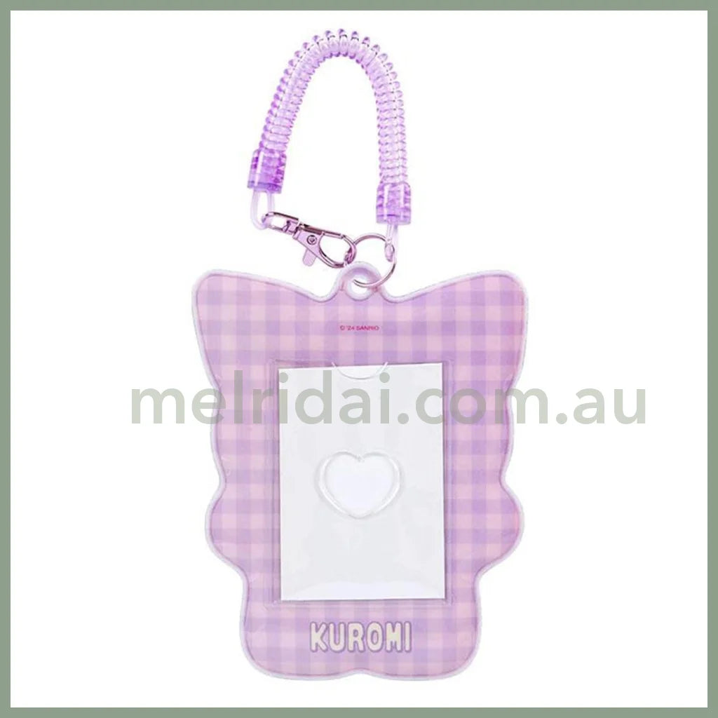 Sanrio | Kuromi Character-Shaped Pass Case Card Holder 2.2 X 15.1 16.8Cm (Pitatto Friends Photo)