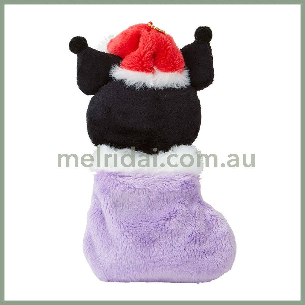 Sanrio | Kuromi Cookie & Boot Mascot Holder Plush Keychain 11×4.5×21Cm (Christmas)