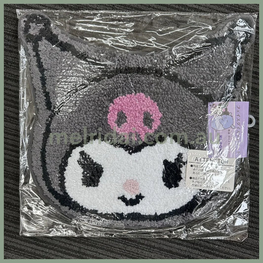 Sanrio | Kuromi Die Cut Face-Shaped Floor Mat H34×W41Cm