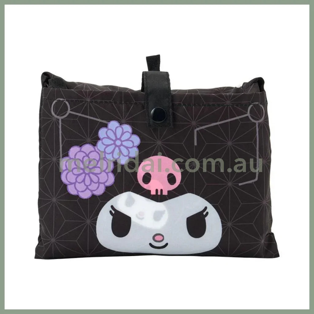 SANRIO | Kuromi Eco Shopping Tote Bag W49×D18×H69cm (Japanese Pattern Pink)