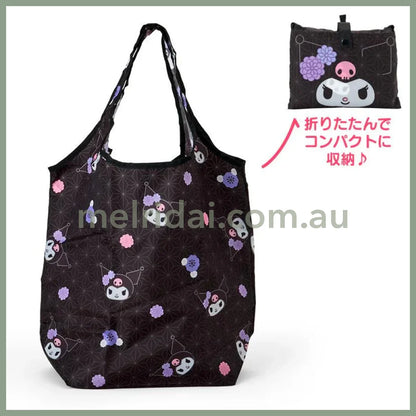 SANRIO | Kuromi Eco Shopping Tote Bag W49×D18×H69cm (Japanese Pattern Pink)