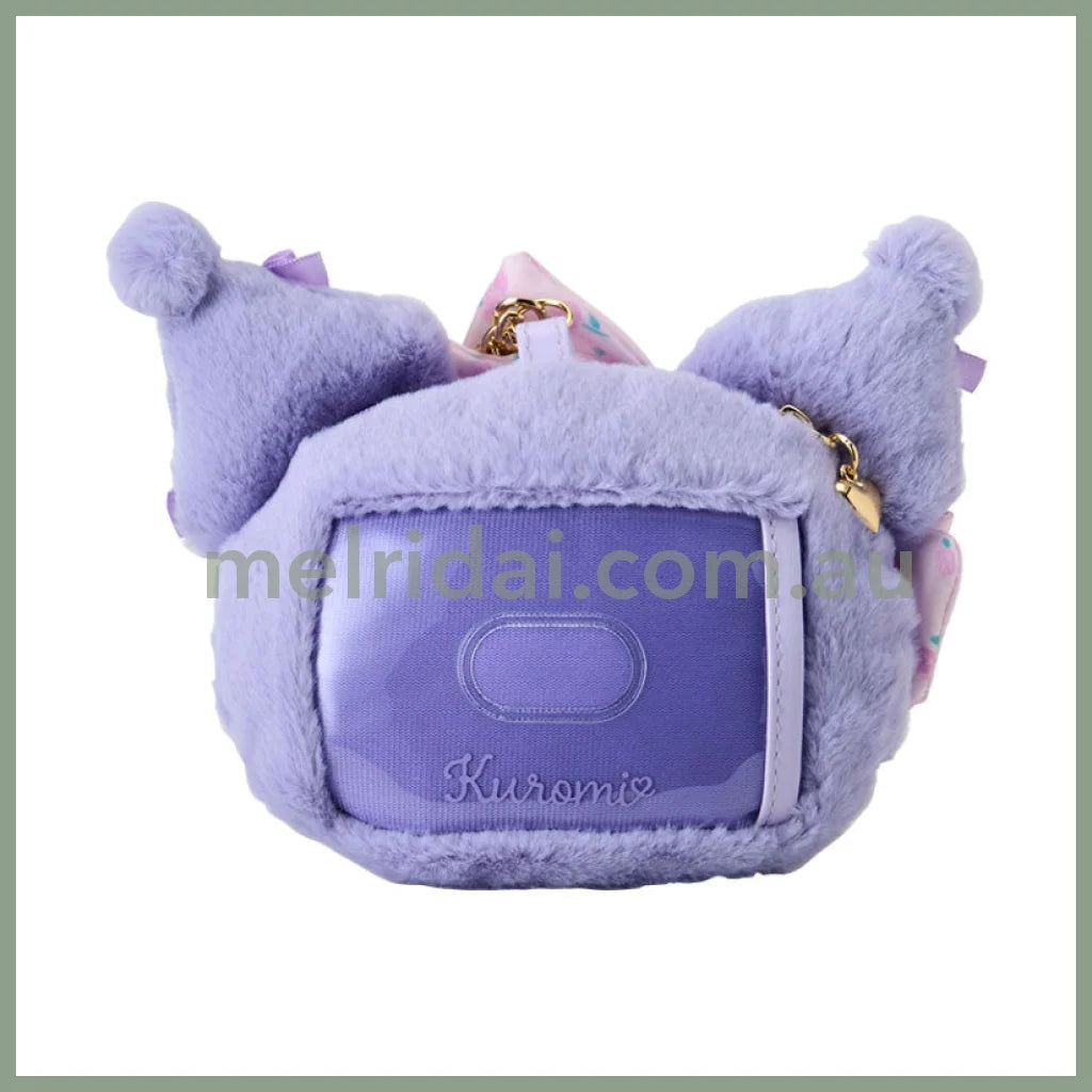 Sanrio | Kuromi Face-Shaped Pass Case 16 X 12 4Cm (Dolly Rose)