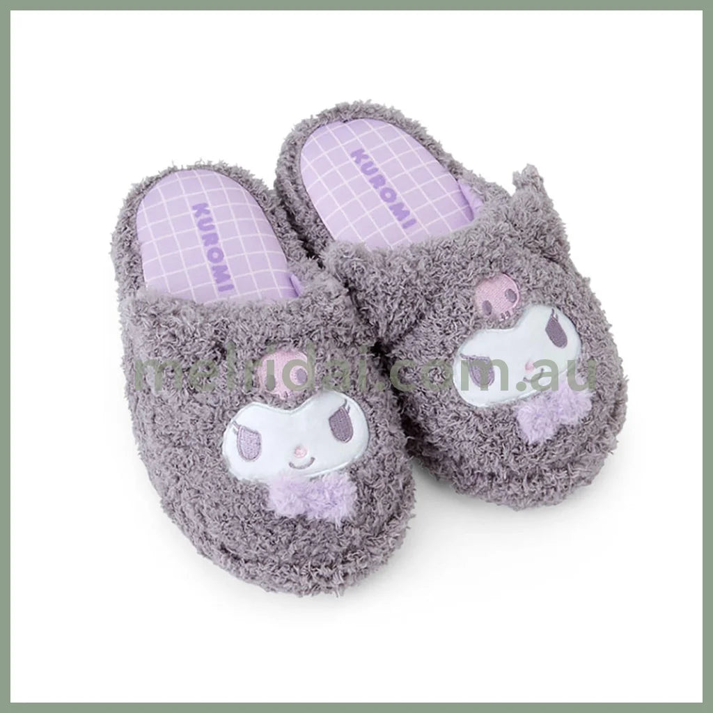 Sanrio | Kuromi Face-Shaped Slippers (Kids/Adult)