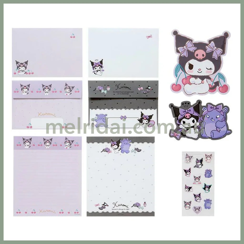 Sanrio | Kuromi Fun-Shape Letter Set 22 X 16 1Cm 日本三丽鸥 信封套装 库洛米