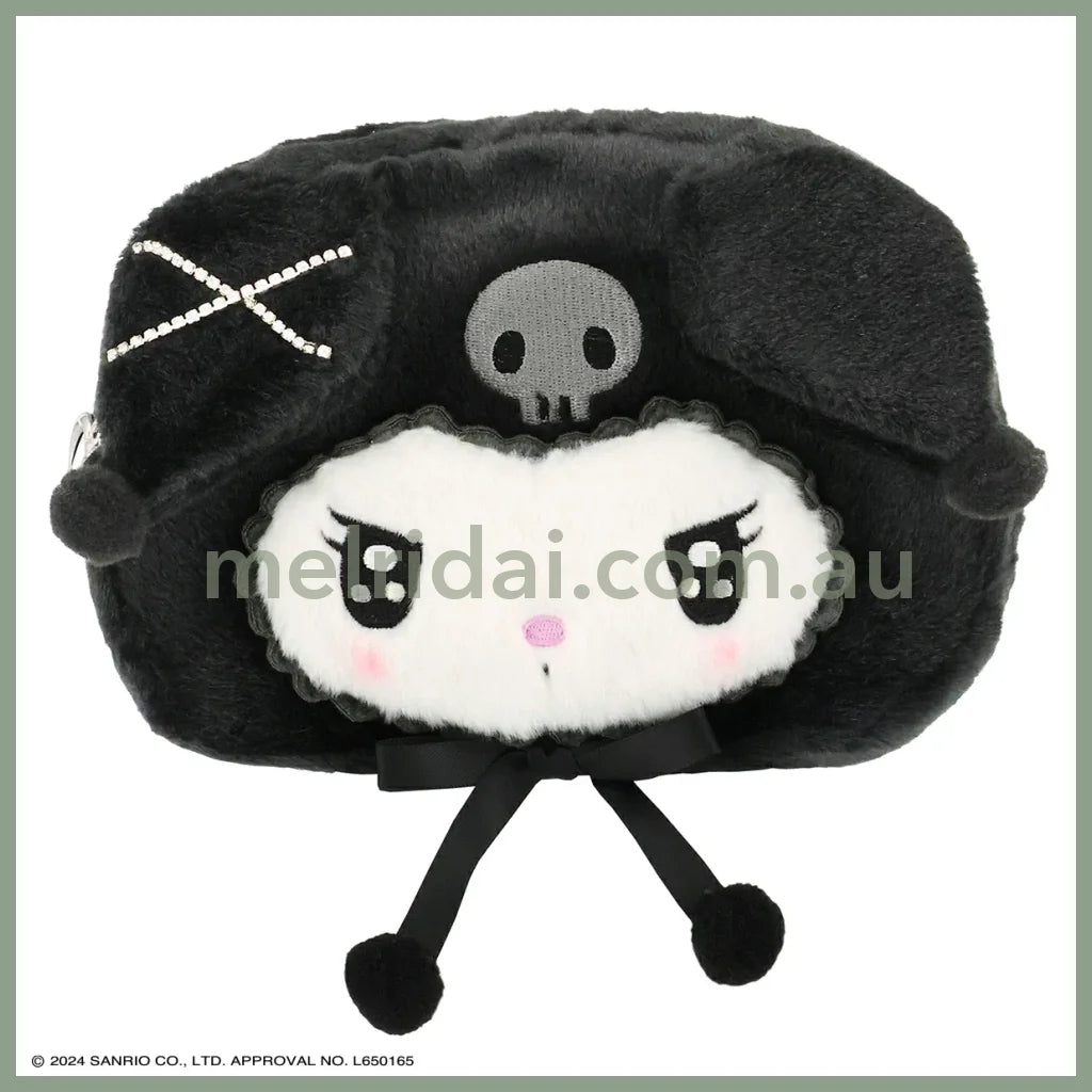 Sanrio | Kuromi Mascot Cosmetic Pouch W200 × H140 D55Mm (Twin Idol)