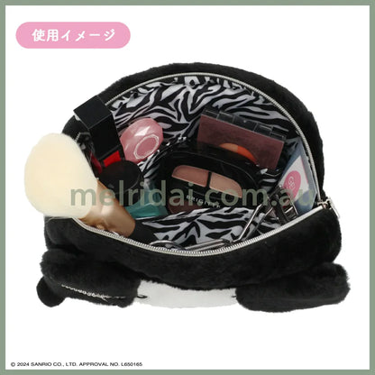 Sanrio | Kuromi Mascot Cosmetic Pouch W200 × H140 D55Mm (Twin Idol)