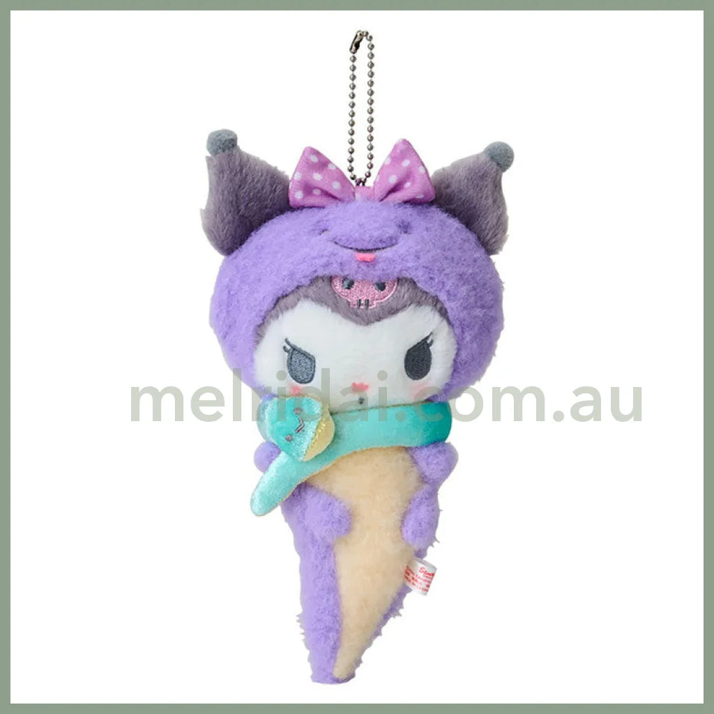 Sanrio | Kuromi Mascot Holder Plush Keychain 14.5 X 12.8 6.8Cm (Zodiac Fortune 2024 - Snake)