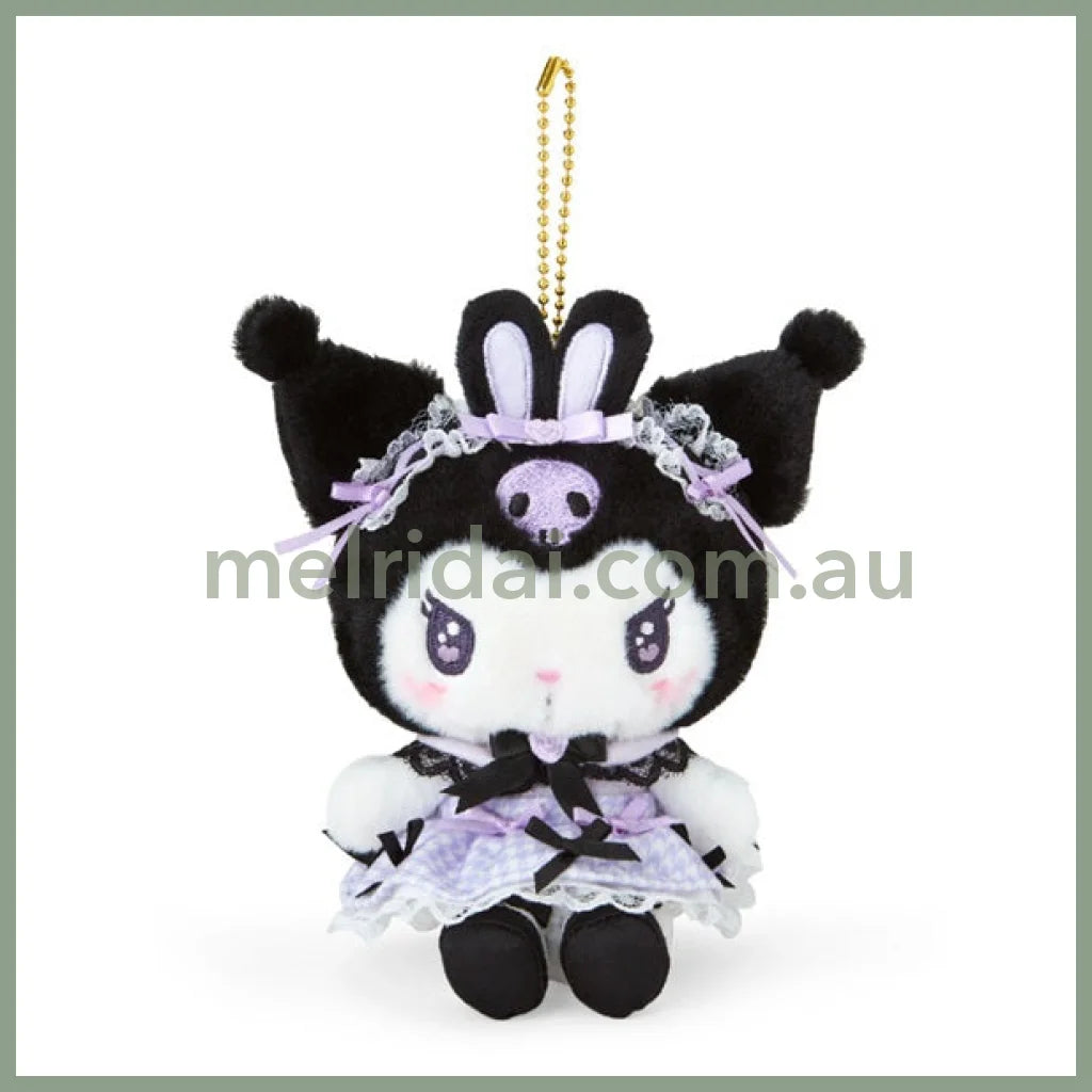 Sanrio | Kuromi Mascot Holder Plush Keychain 14×7×16Cm (Dream Ribbon)