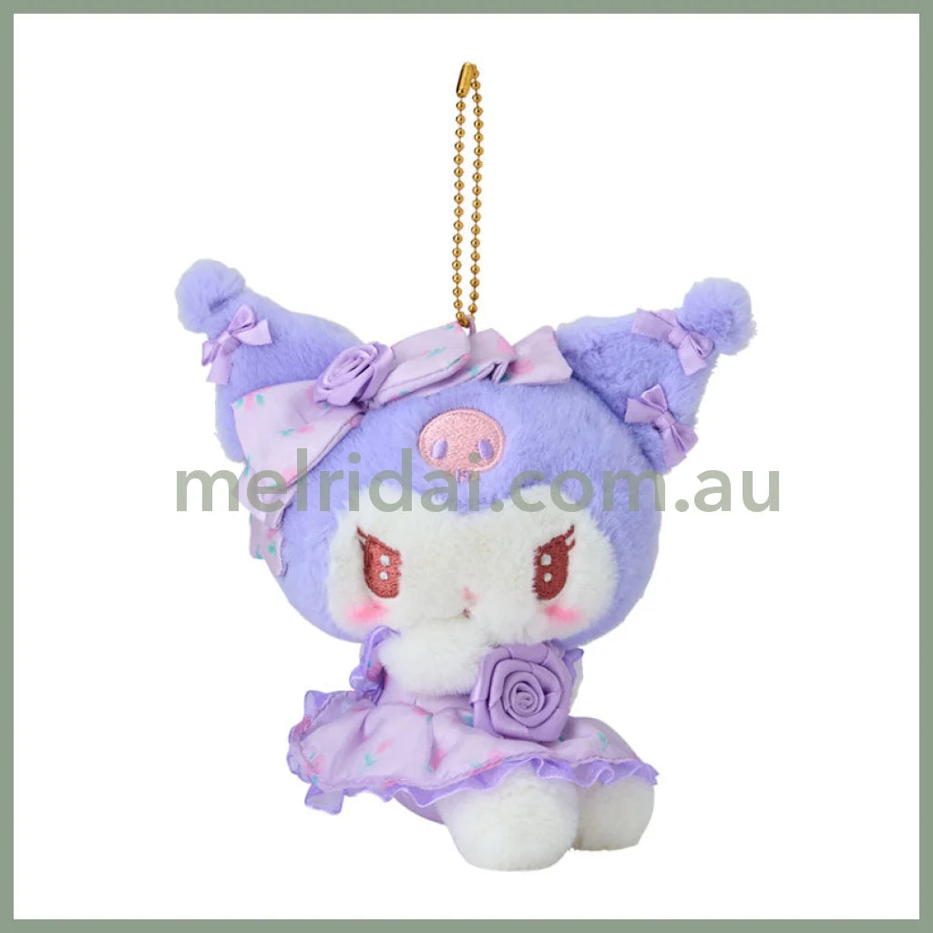 Sanrio | Kuromi Mascot Holder Plush Keychain 18×8×13Cm (Dolly Rose)