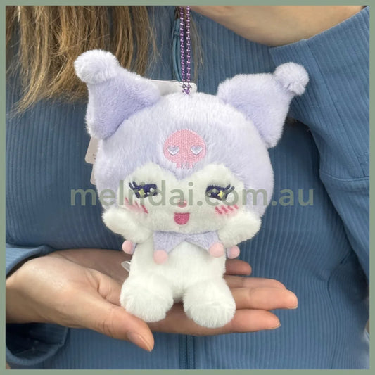 Sanrio | Kuromi Mascot Holder Plush Keychain 7 X 13.5 14.5Cm Approx (Various Faces) 日本三丽鸥