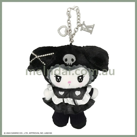 Sanrio | Kuromi Mascot Holder Plush Keychain W96 × H170 D60Mm (Twin Idol)