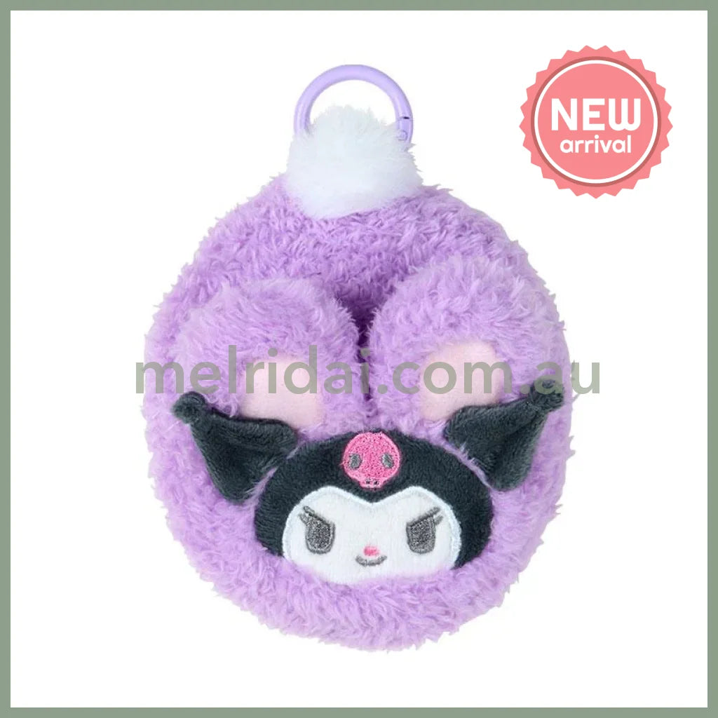 SANRIO | Kuromi Mini Pouch Charm with Carabiner 10.5 x 10.1 x 7.2cm (Spring Rabbit)