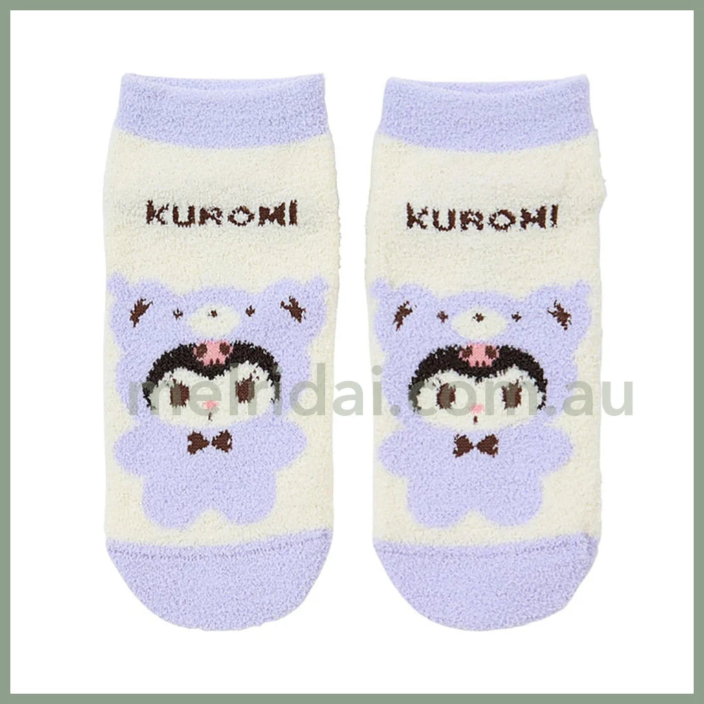 Sanrio | Kuromi Mocomo Socks Fluffy Bear 23-25Cm