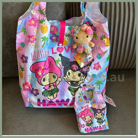 Sanrio | Kuromi & My Melody Hawaii Foldable Eco Bag Set