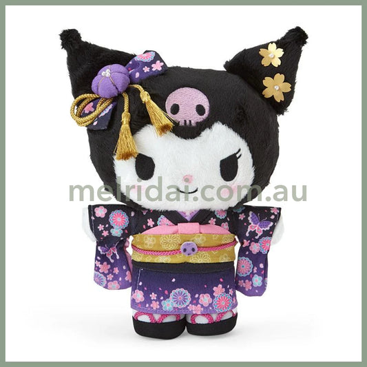 Sanrio | Kuromi Plush Doll 19×8×23Cm (Kimono/ Sakura 2024)