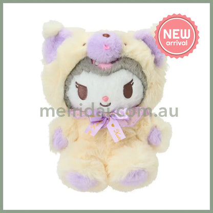 SANRIO | Kuromi Plush Doll Fluffy Toy 25×15×23cm (Fuwamosa Doll)