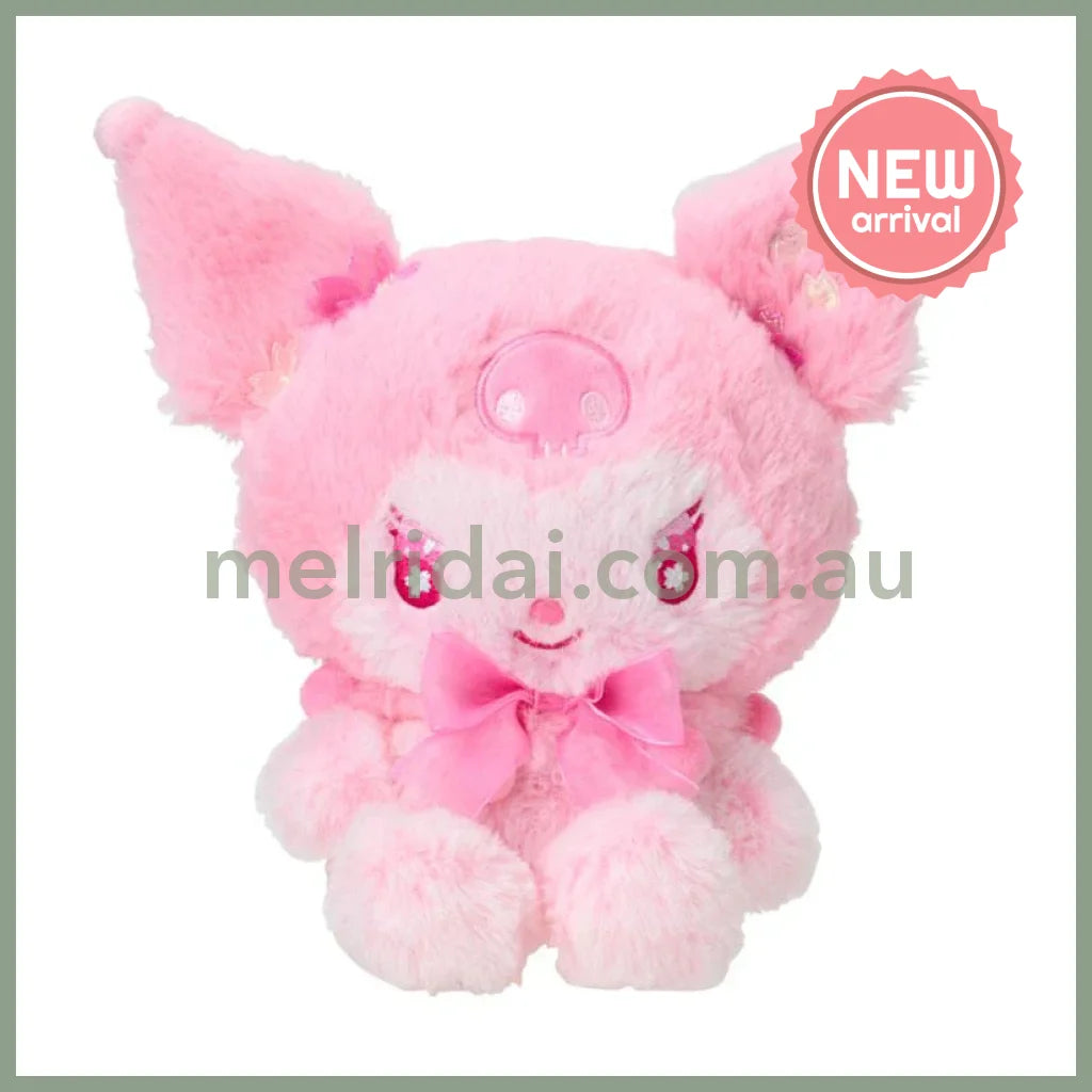 SANRIO | Kuromi Plush Doll Toy 23.3×11.5×23cm (Sakura 2025)