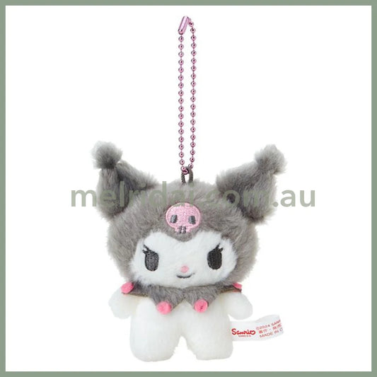 Sanrio | Kuromi Plush Keychain/Mascot Badge 3.9 X 10.9 14.9Cm (Pitatto Friends Photo)