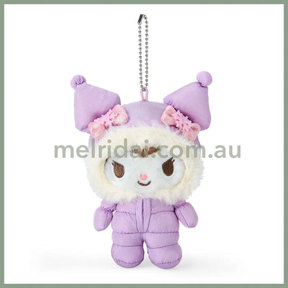 Sanrio | Kuromi Plush Keychain Mascot Holder 9.5×7.5×12.5Cm (Fuwapuku Winter)