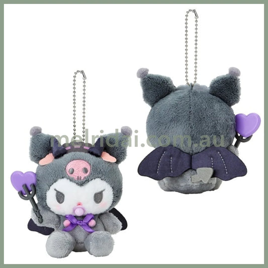 Sanrio | Kuromi Plush Mascot Holder Keychain W12×D5.5×H12Cm (Baby Devil)