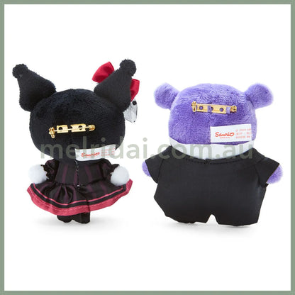 Sanrio | Mascot Brooch Set Kuromi & Baku (Kuromi Delusional Lady)