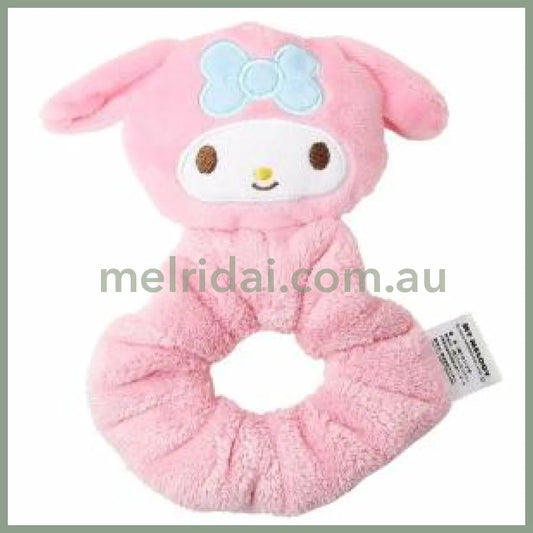 Sanrio | Mascot Fluffy Scrunchie My Melody 120×160×40Mm 日本三丽鸥 美乐蒂毛绒发圈/大肠发圈 湿发吸水