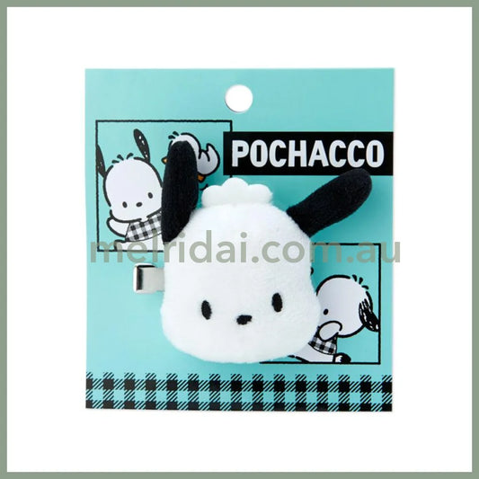 Sanriomascot Hair Clip Pochacco (Checkered Pattern)