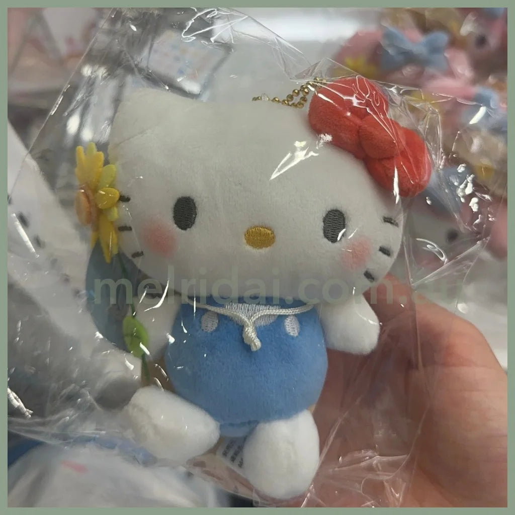 Sanrio | Mascot Holder Keychain 10Cm Approx. 日本三丽鸥 玩偶挂件/包挂/钥匙链（春游系列） 凯蒂猫Hello Kitty