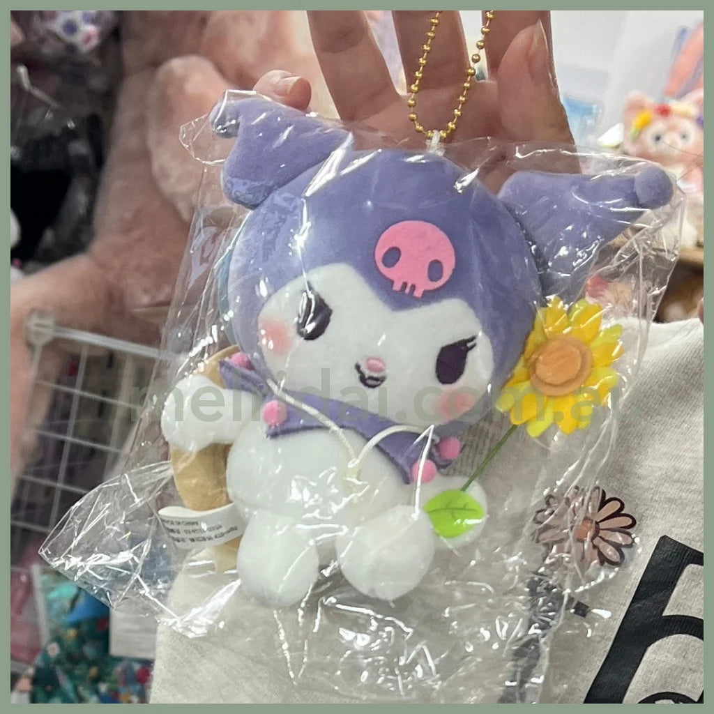 Sanrio | Mascot Holder Keychain 10Cm Approx. 日本三丽鸥 玩偶挂件/包挂/钥匙链（春游系列） 库洛米Kuromi