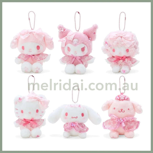 Sanrio | Mascot Holder Keychain Size 12×8×12Cm Approx (Sakura Series) 日本三丽鸥 毛绒挂件/包挂/钥匙链 （樱花系列）