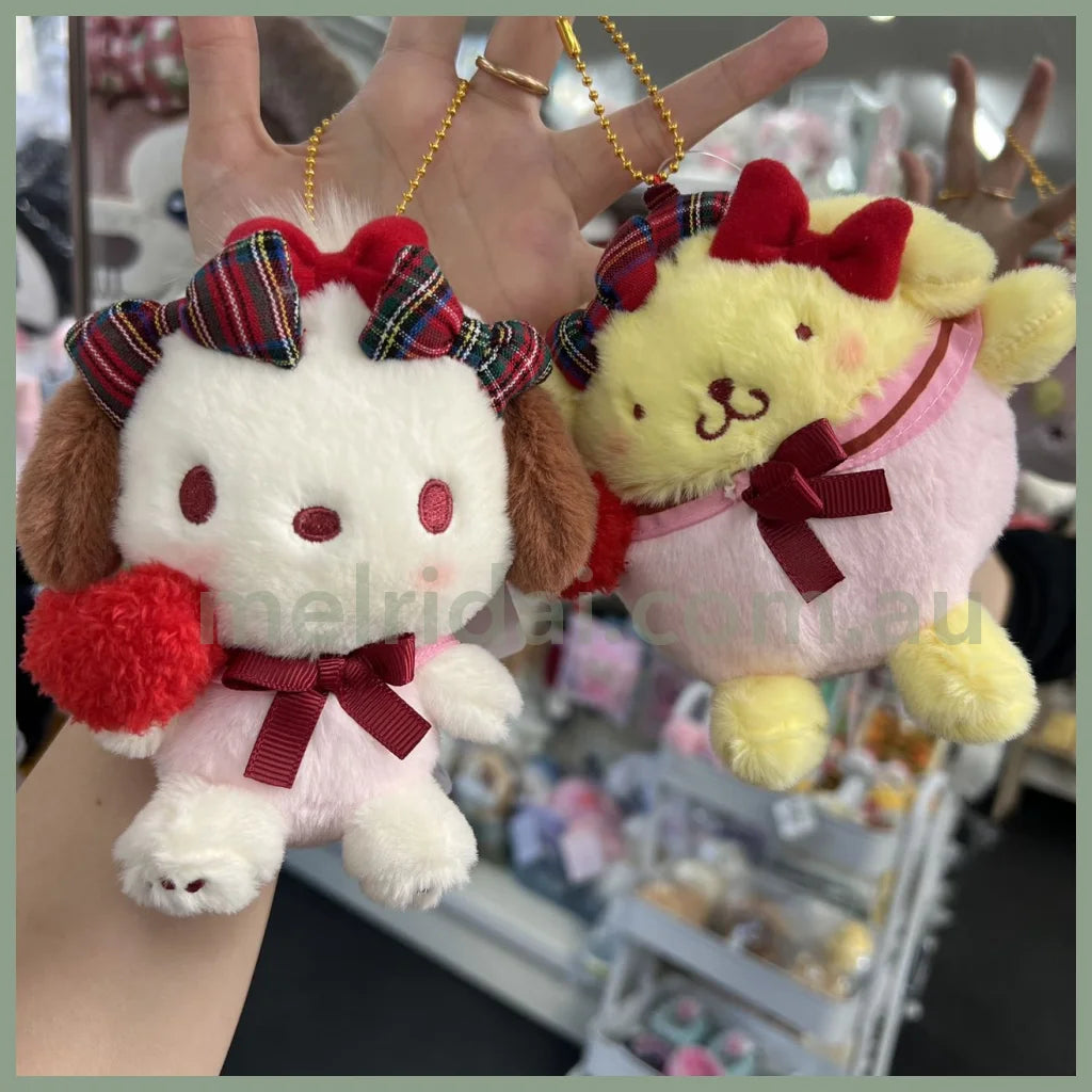 Sanrio | Mascot Holder Plush Keychain Approx.14Cm (Ribbon Love) 日本三丽鸥 毛绒玩偶挂件/包挂/钥匙链（蝴蝶结爱心）