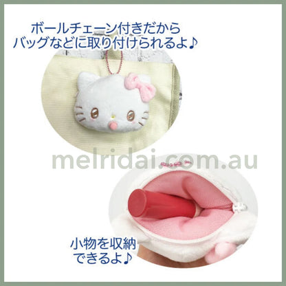 Sanrio | Mascot Holder Plush Keychain Ｈ8×Ｗ10×D3Cm (Angel Baby) 日本三丽鸥 大脸玩偶挂件/包挂/钥匙链（天使宝宝）