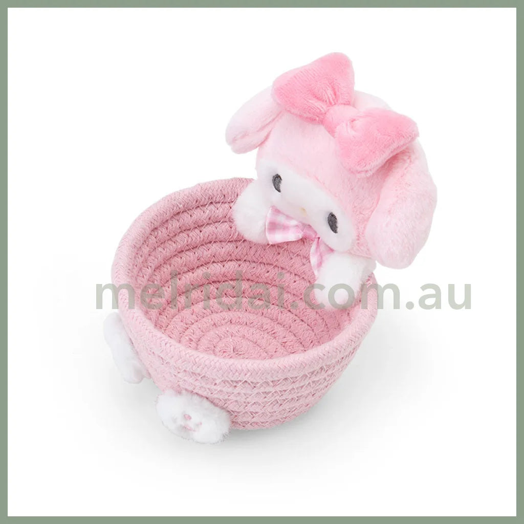 Sanrio | Mascot Rope Basket S Storage 12.0 X 11.0 10.7Cm 美乐蒂My Melody