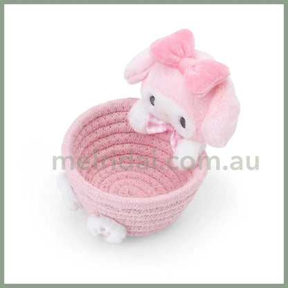 Sanrio | Mascot Rope Basket S Storage 12.0 X 11.0 10.7Cm 美乐蒂My Melody