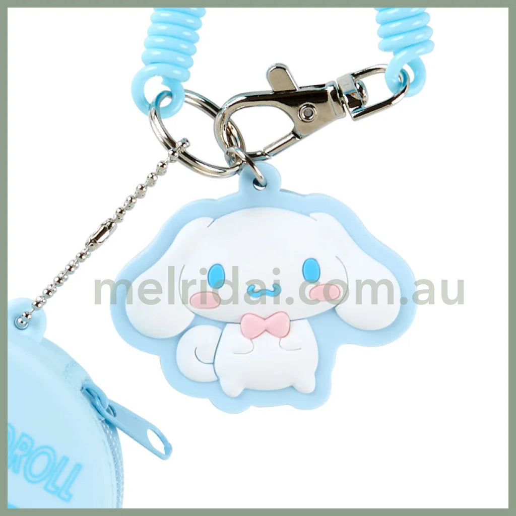 Sanrio | Mini Case Charm Keychain 日本三丽鸥 硅胶圆形零钱包/小药盒 挂件/钥匙链/线圈/珠链/登山扣 可拆卸