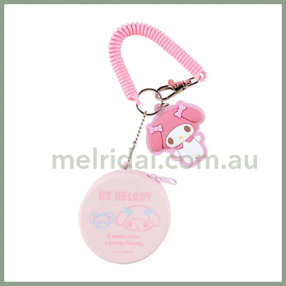 Sanrio | Mini Case Charm Keychain 日本三丽鸥 硅胶圆形零钱包/小药盒 挂件/钥匙链/线圈/珠链/登山扣 可拆卸 美乐蒂My Melody