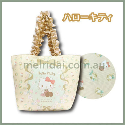 Sanrio | Mini Tote Bag Lunch Ｈ20×Ｗ30×Ｄ13Cm 日本三丽鸥 花瓣提手 迷你托特包/午餐包/内侧有暗扣