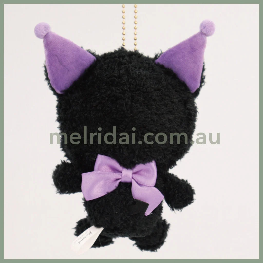 Sanrio | Mofumofu Kuromi Mascot Holder Keychain (Black Cat) Approx.10Cm 日本三丽鸥 库洛米