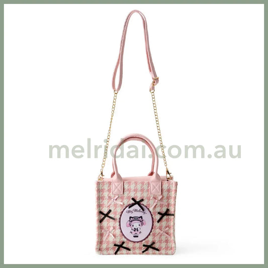 Sanrio | My Melody 2-Way Mini Tote Bag/Shoulder Bag/Handbag 21×10×19Cm (Dream Ribbon)