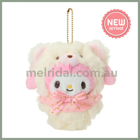 SANRIO | My Melody Mascot Holder Plush Keychain 13×8×14cm (Fuwamosa Doll)