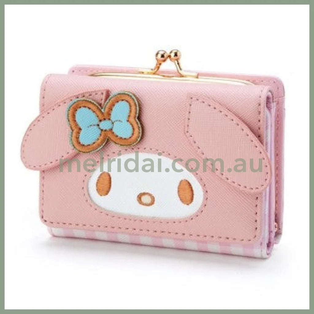 Sanrio | My Melody Purse Ladies Tri-Fold 日本三丽鸥 美乐蒂 合皮三折钱包/扣式零钱包/钱夹