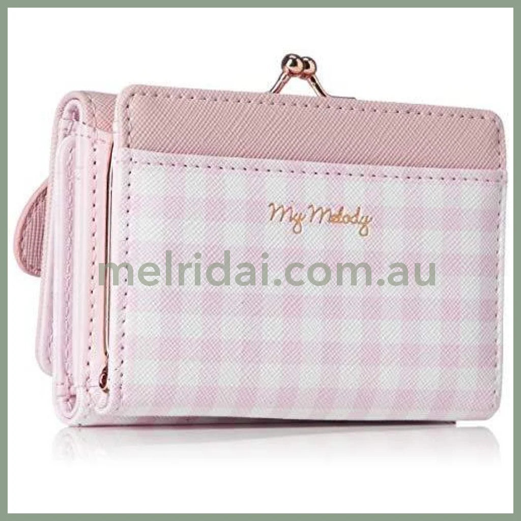 Sanrio | My Melody Purse Ladies Tri-Fold 日本三丽鸥 美乐蒂 合皮三折钱包/扣式零钱包/钱夹