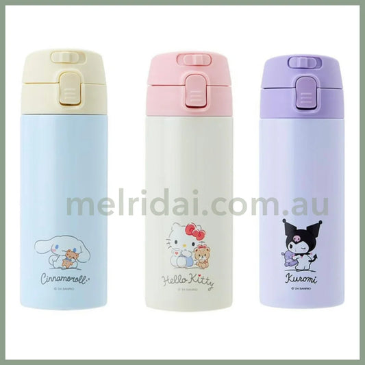 Sanrio | One-Touch Stainless Bottle Capacity 370Ml 日本三丽鸥 一键式/不锈钢弹盖保温杯/保温壶/保温保冷