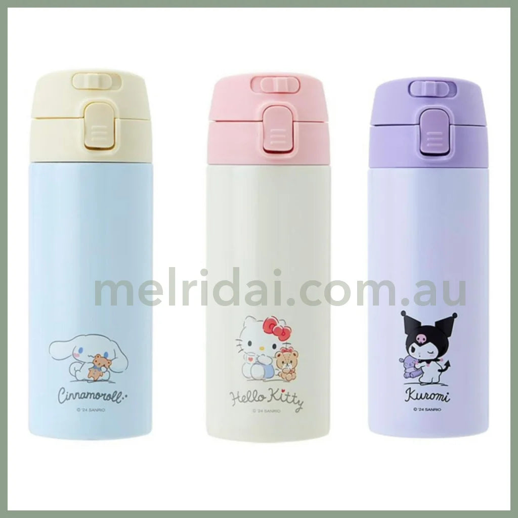 Sanrio | One-Touch Stainless Bottle Capacity 370Ml 日本三丽鸥 一键式/不锈钢弹盖保温杯/保温壶/保温保冷