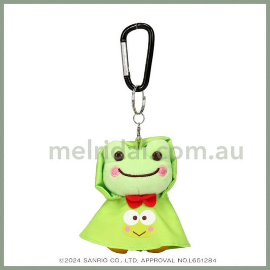 Sanrio × Pickles The Frog | Mascot Holder Keychain (Rain Poncho) 三丽鸥 X 泡菜蛙联名合作款 玩偶挂件/包挂/钥匙链（雨衣造型）