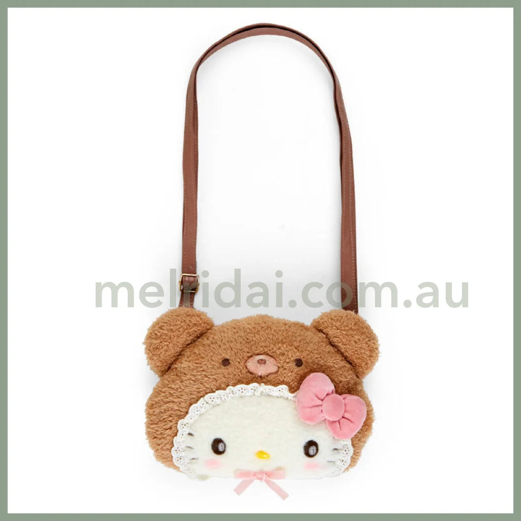 Sanrio | Plush 2Way Shoulder Bag (Latte Kuma Baby) // (Baby) Hello Kitty