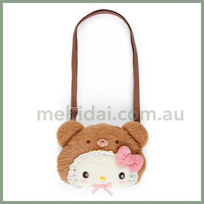 Sanrio | Plush 2Way Shoulder Bag (Latte Kuma Baby) // (Baby) Hello Kitty