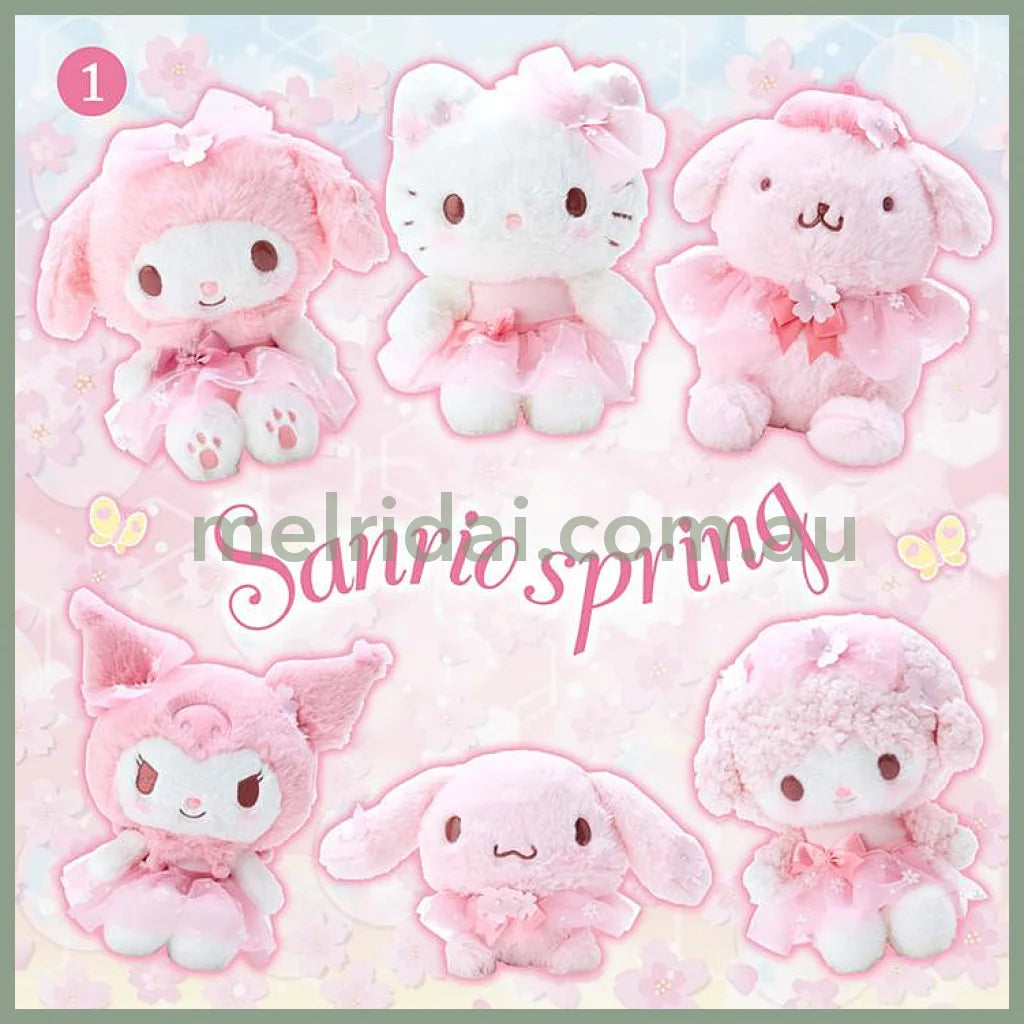 Sanrio | Plush Doll 16.5×14.5×21.5Cm Approx (Sakura Series) 日本三丽鸥 毛绒玩偶/公仔 （樱花系列）