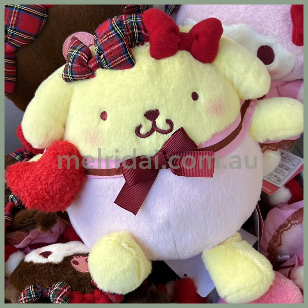 Sanrio | Plush Doll Approx.22Cm (Ribbon Love) 日本三丽鸥 毛绒玩偶公仔（蝴蝶结爱心） 布丁狗Pom Pom Purin